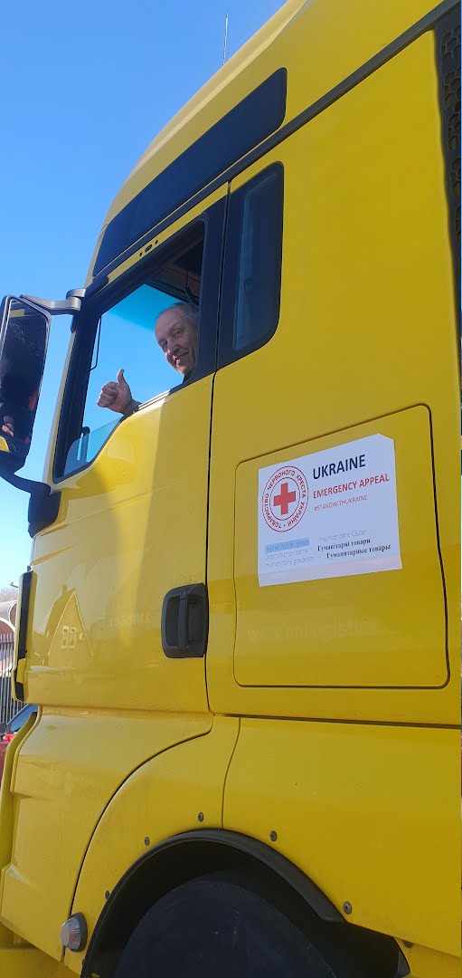 Alexander van Laak initieerde het Noodtransport Oekraïne, waar nu meer dan 16 vrachtwagens vol hulpgoederen naar vertrokken. (Foto: NoodtransportOekraïne.nl)