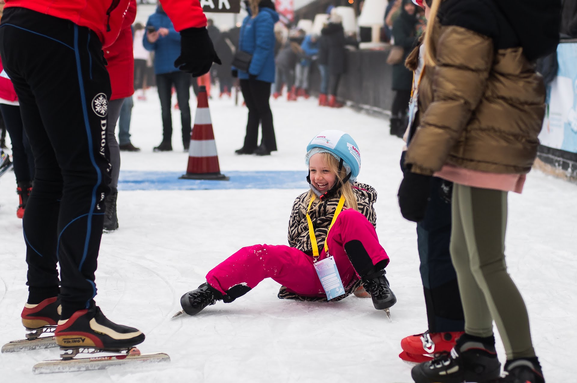 IJspret bij de Samen Schaatsen Elfstedentoer