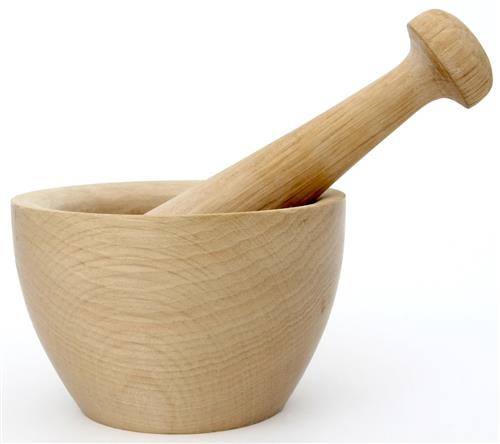 Mortar and pestle for turmeric