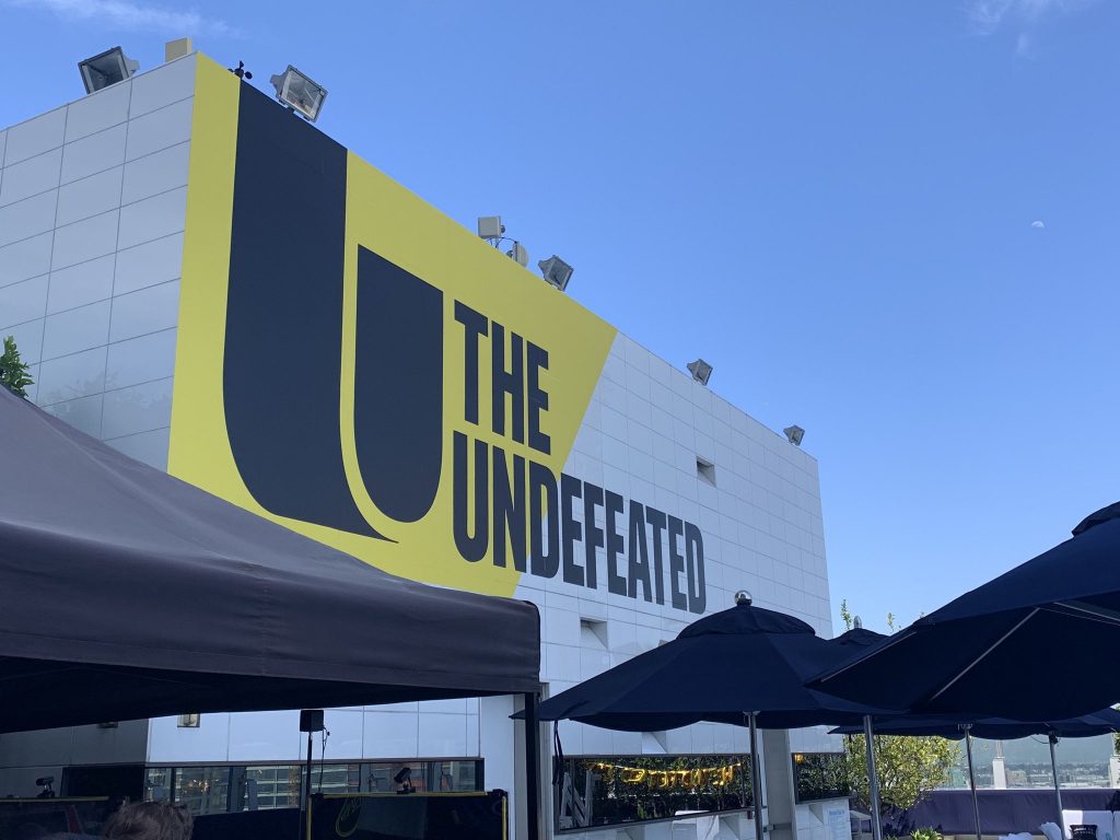 image of a building that says the undefeated