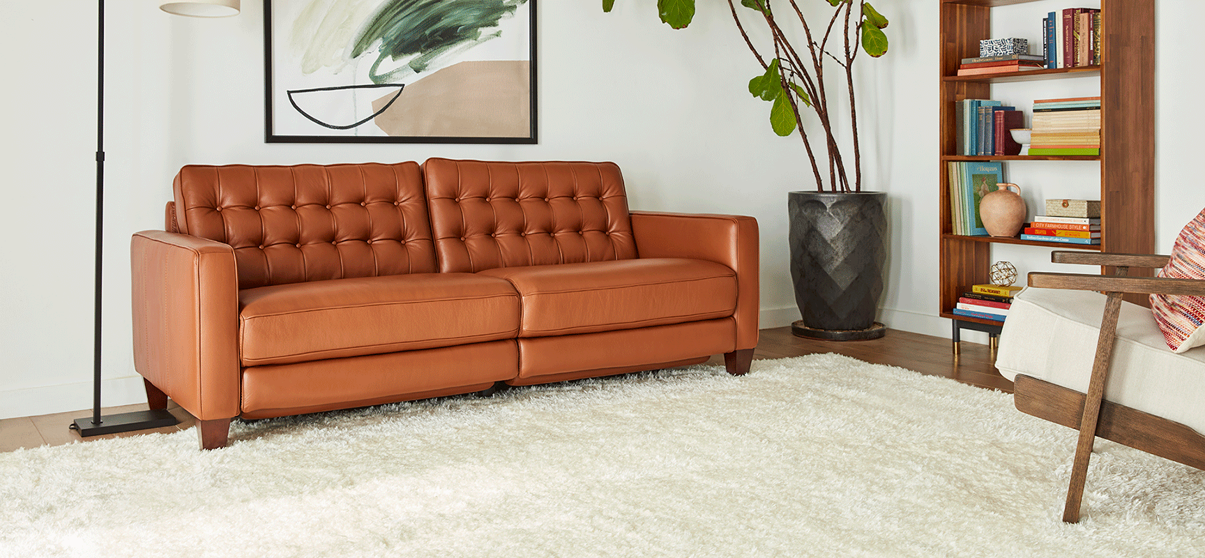 Toranado Leather Sofa With Power