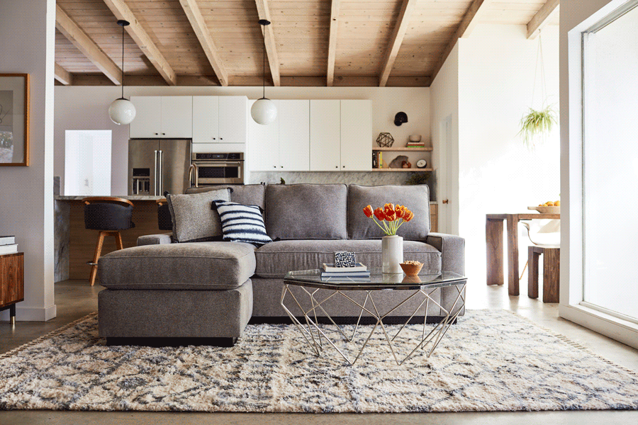 Scott reversible chaise sofa deals
