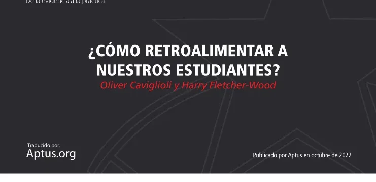 ¿Cómo retroalimentar a nuestros estudiantes?