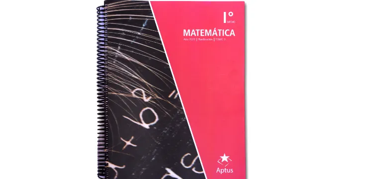 Libro de planificación de clase de primero medio para Matemáticas