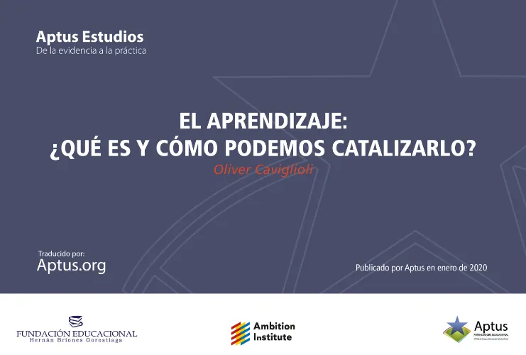 El aprendizaje: ¿qué es y cómo podemos catalizarlo?