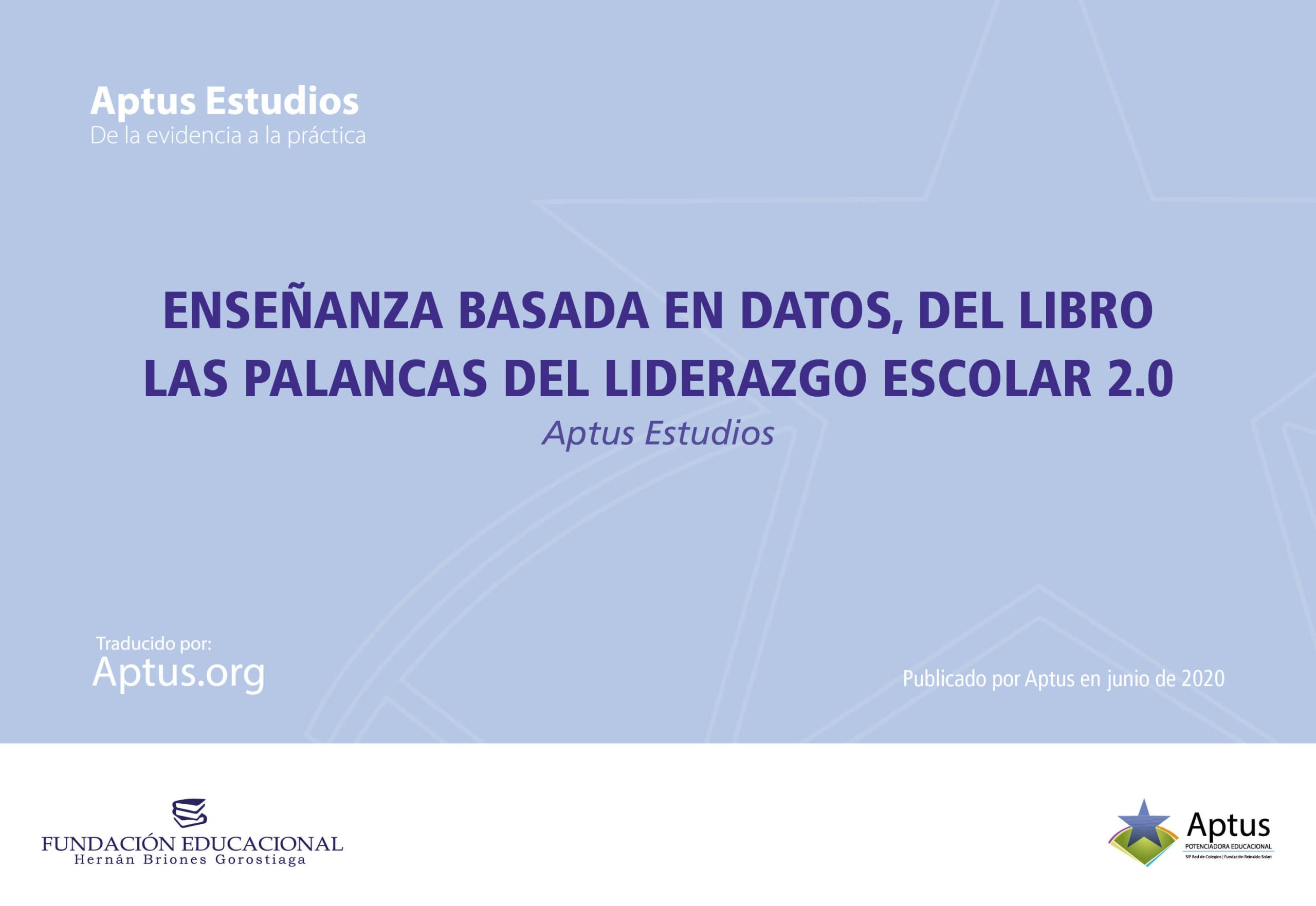 Enseñanza basada en datos, del libro Las palancas del liderazgo escolar 2.0