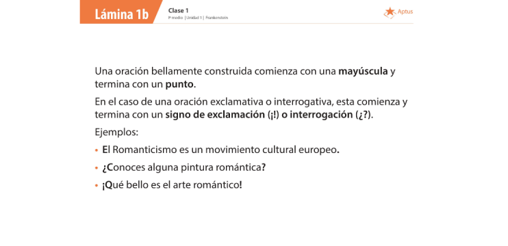 Lámina de planificación de clase lenguaje, primero medio, dos