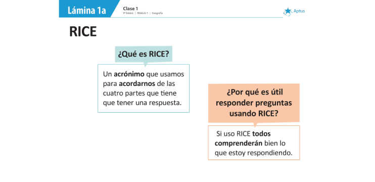 Lámina de planificación de clase historia, quinto básico, uno