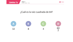 Lámina de planificación de clase matemáticas, segundo medio, uno