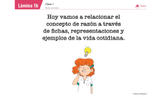 Lámina de planificación de clase matemáticas, sexto básico, dos