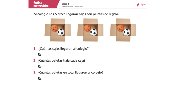 Lámina de planificación de clase matemáticas, tercero básico, uno