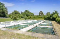 Series of mesocosms 30 m3 and 9 m3, Foto credit: Beaumont/INRA