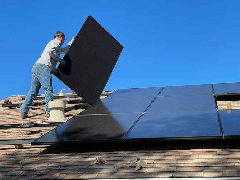 Solar panels in residential communities