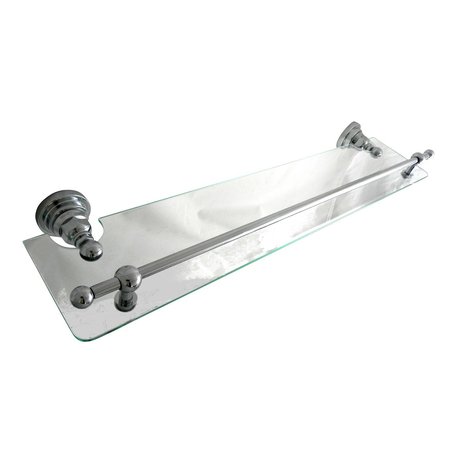 Glass shelf in retro style for the bathroom