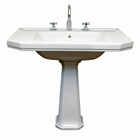 Lavabo large Art Nouveau pour la salle de bains chic