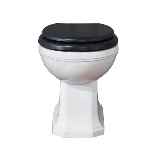 Wand WC, vloermodel voor inbouwreservoir, retro stijl