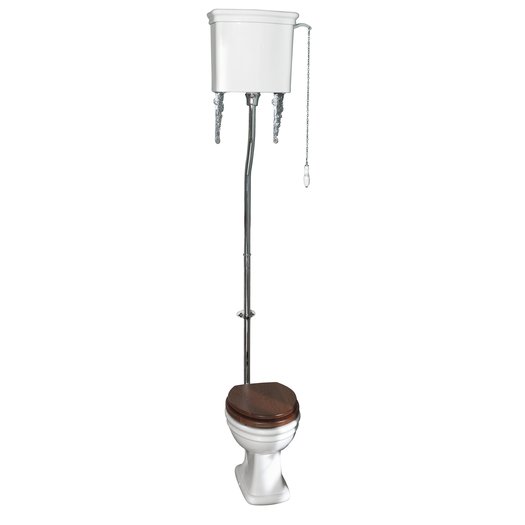 Loxley toilet with high-level cistern