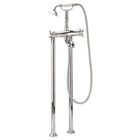 Cottage bath / shower thermostatic faucet for floor mounting