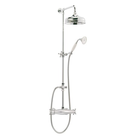 English style thermostatic shower column