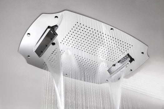 Build-in shower head with multiple functions