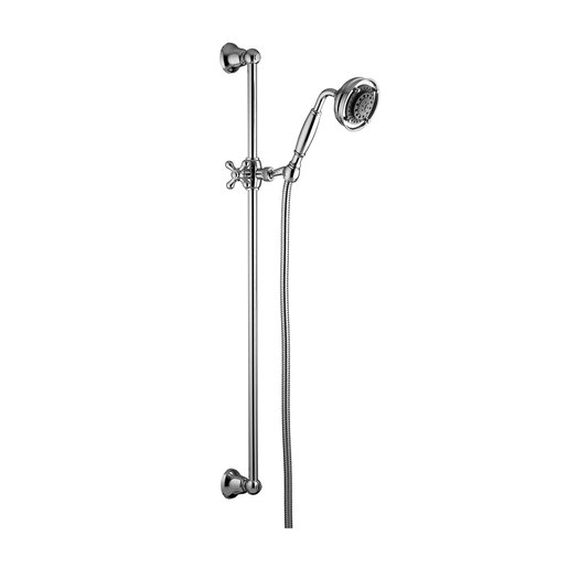 Example of the retro shower bar 460.C8090.xx with rustic hand shower