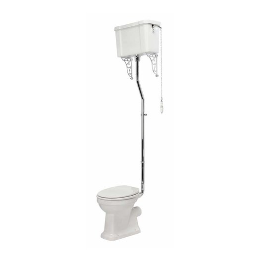 Edwardian high level toilet for the retro style toilet