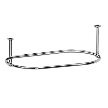 780.OVSR4 shower curtain rail for cottage bathroom