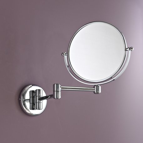 Extendable magnifying wall mirror