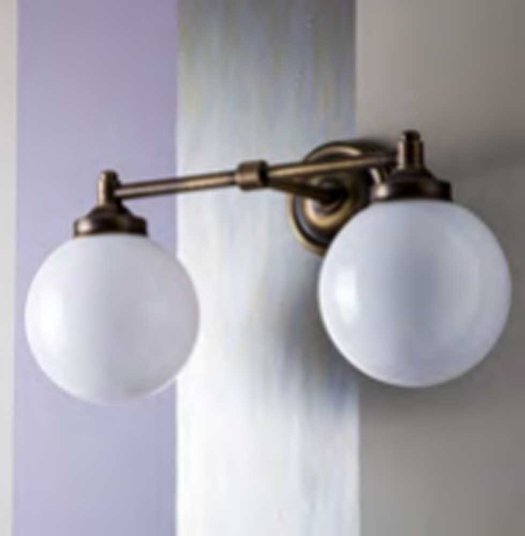 Classic wall lamp for the retro bathroom