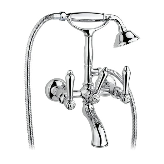 Retro bath & shower mixer