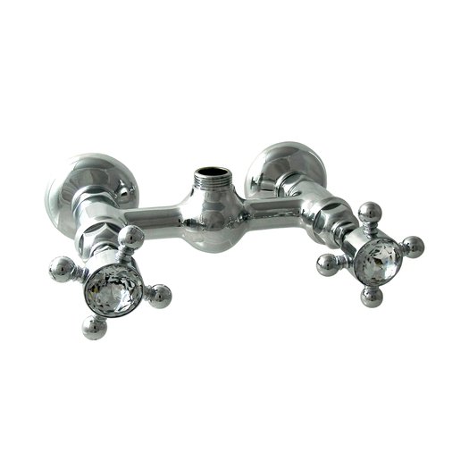 Build-in shower mixer with crystal handles for the country style bathroom