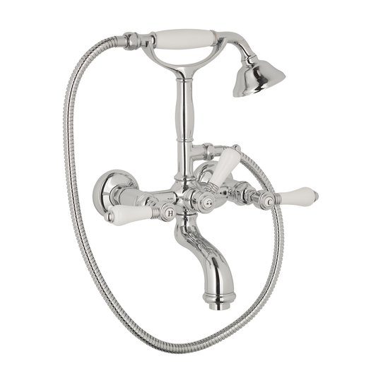 Retro bath & shower mixer with ceramic levers