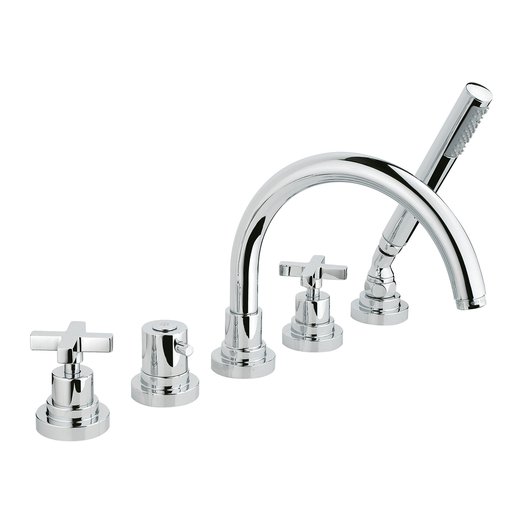 M.Croce deck-mounted 5-hole bathtub mixer 950.2214.27.xx