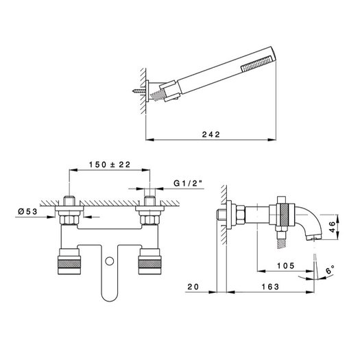 Bath and shower Khady 950.2402.21