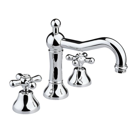 Cottage 3 hole basin mixer for the retro bathroom