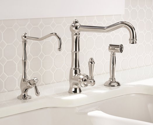 Charming retro kitchen faucet with hand shower