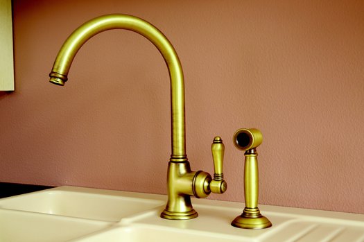 Fantastic kitchen mixer in bronze