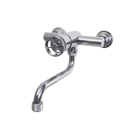 Wall-mounted single-lever kitchen tap