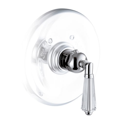 Robinet de douche thermostatique avec poignée en cristal