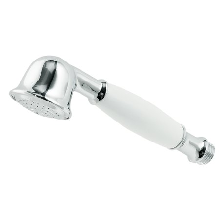 Country style hand shower with white handle