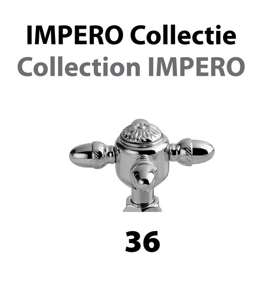 Détail de la poignée Impero de la barre de douche classique 950.C8075.36