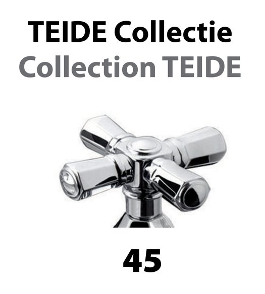 Detail of the 45 handle of the classic Teide shower rail