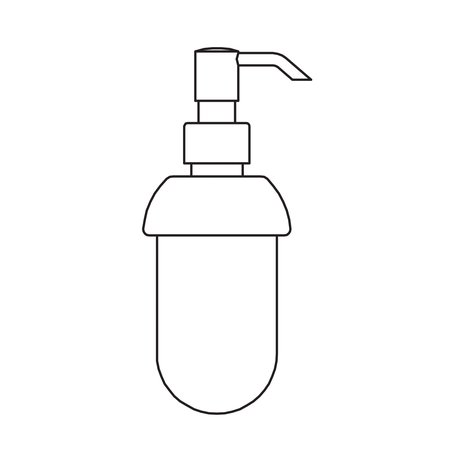 Liquid soap dispenser in frosted glass