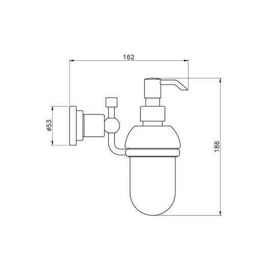 Accessories for the bathroom - liquid soap dispenser