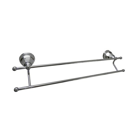 Barre porte-serviettes double  de 63 cm pour la salle de bains style rétro