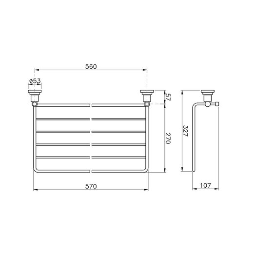 Accessories for the bathroom - towel rack