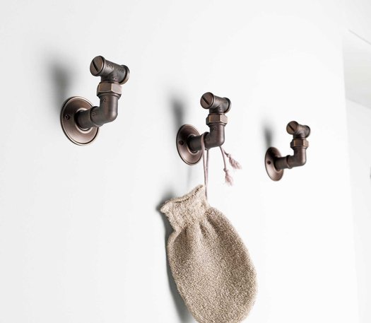 Industrial style bathroom accessories