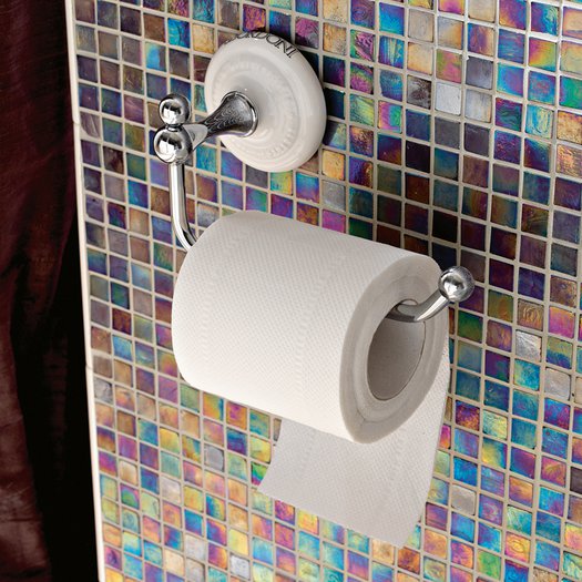 Retro toilet roll holder for the classic toilet