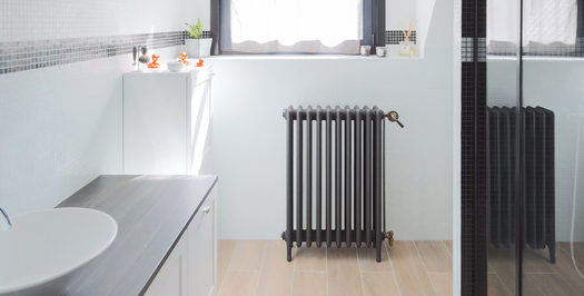 Retro stijl gietijzeren radiator