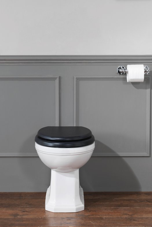 Wand WC, vloermodel voor inbouwreservoir, klassieke stijl